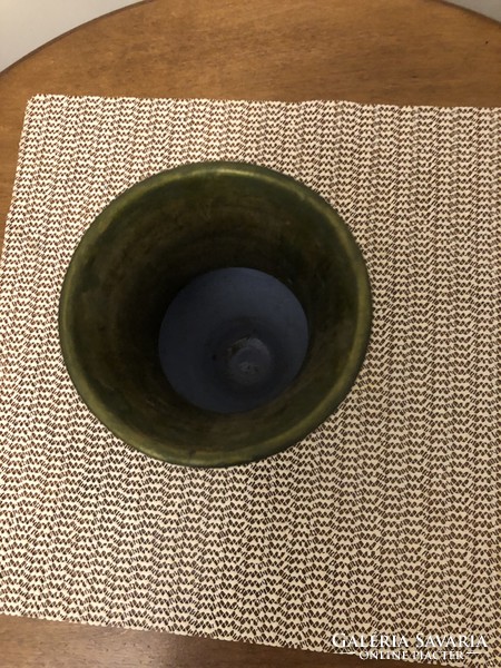 Mohazöld váza 13,5 cm