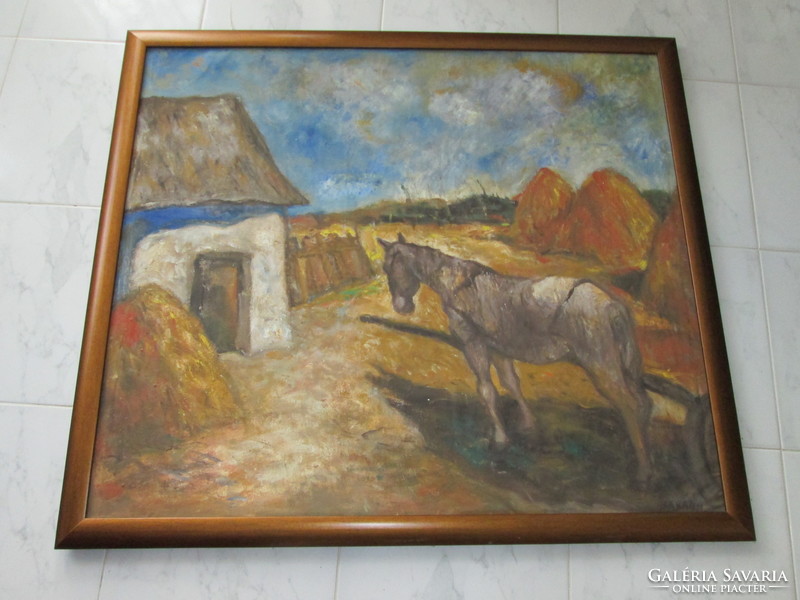 BAKÁNYI GYULA FESTMÉNY 90 X 100 cm