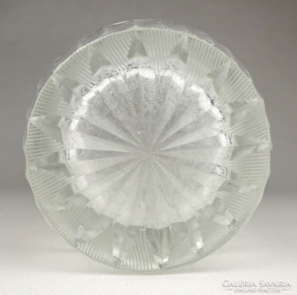 1G867 Hibátlan kristály váza 22.2 cm