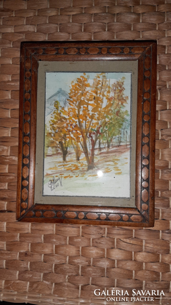 Autumn landscape - decorative wall picture frame