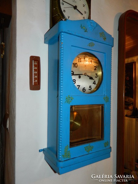 Junghans pendulum wall clock! Blue! - Rare