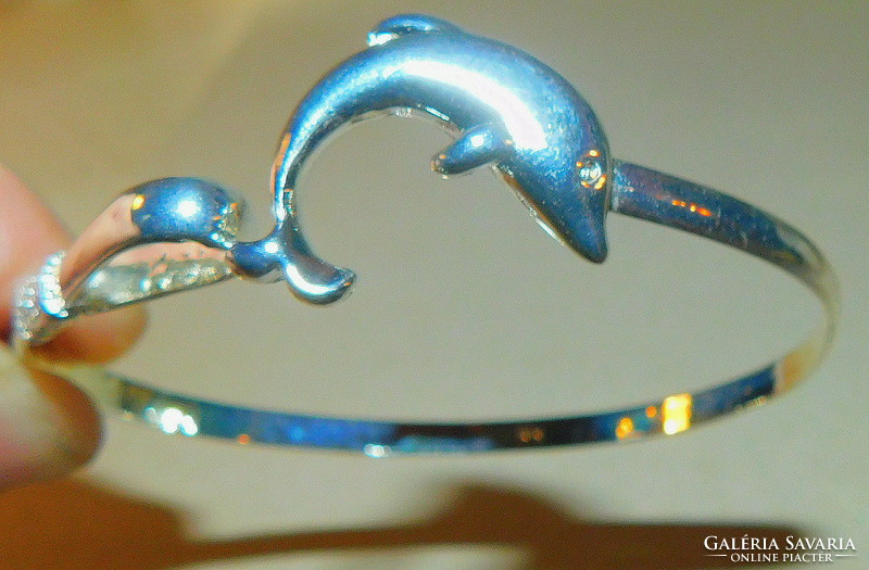 Delfin Fehér Arany Gold Filled Karperec