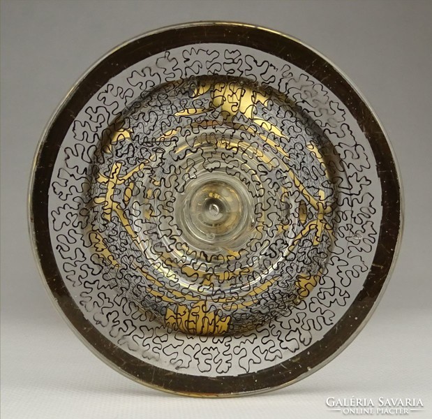 1G902 XIX. századi nagyméretű talpas Biedermeier pohár