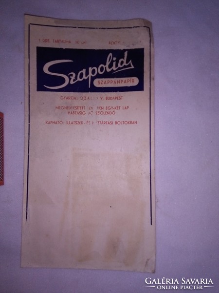 Sapolid soap paper - 1950s