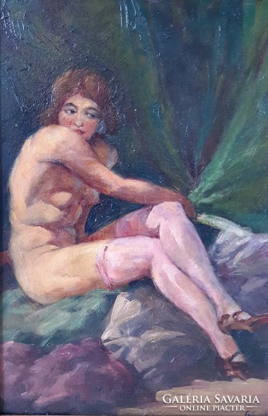 Csányi Lajos (1887 - 1944) : Ülő női akt