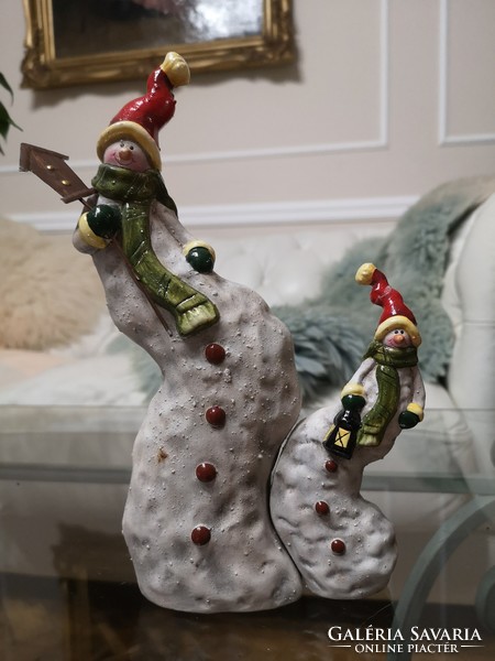 Charming elf elves, lovely winter, Christmas decor, hand painted, hand made
