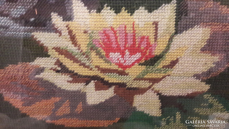 Old lotus tapestry image