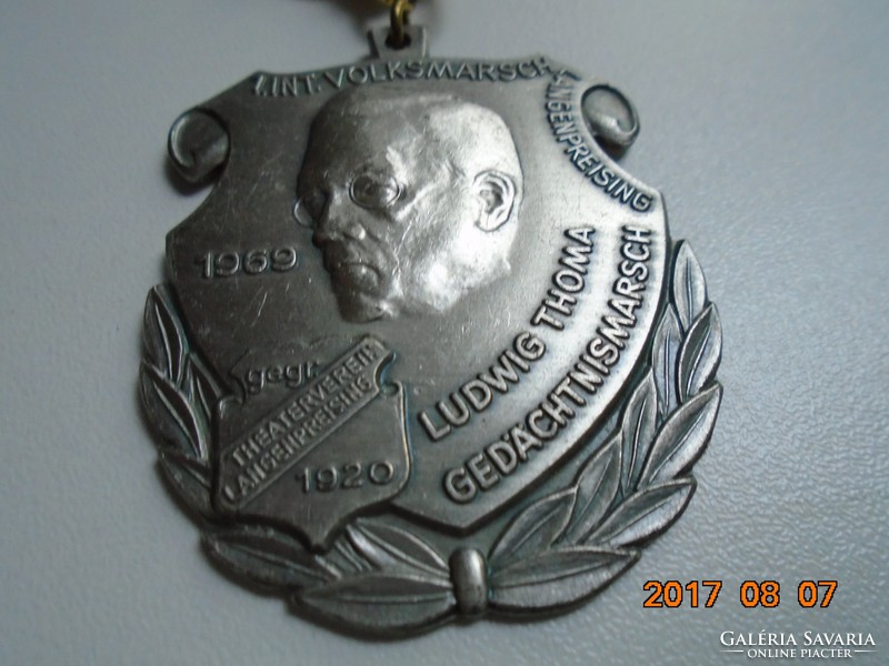 Deschler münchen, ludwig thoma (1867-1921) bavarian writer, publicist, editor commemorative medal