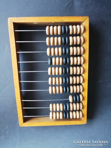 Antique wooden abacus school aid - ep