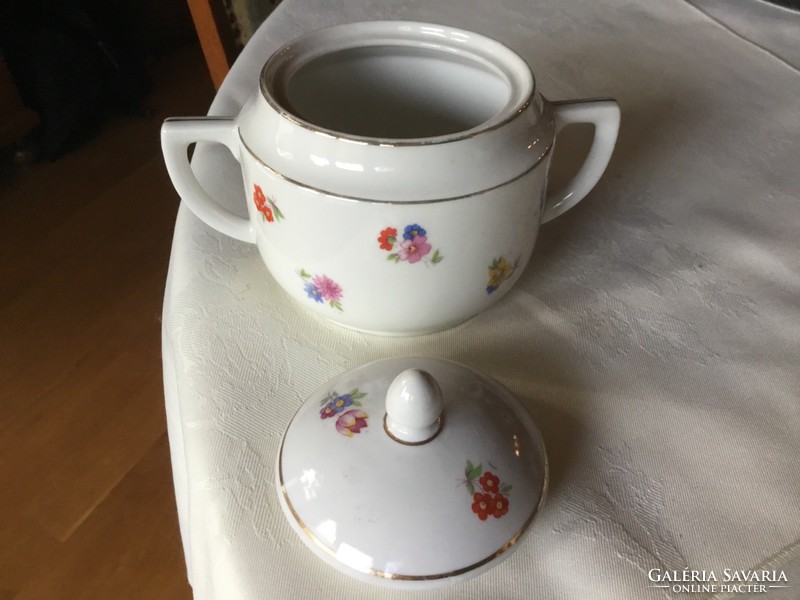Zsolnay antique porcelain sugar bowl