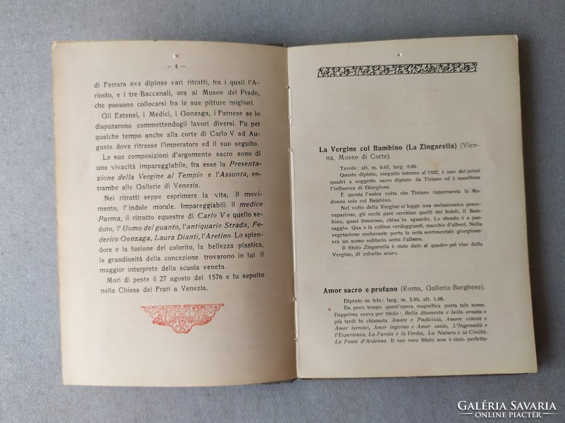 Tiziano Vecellio - Bergamo 1914-es kiadású könyv eladó!
