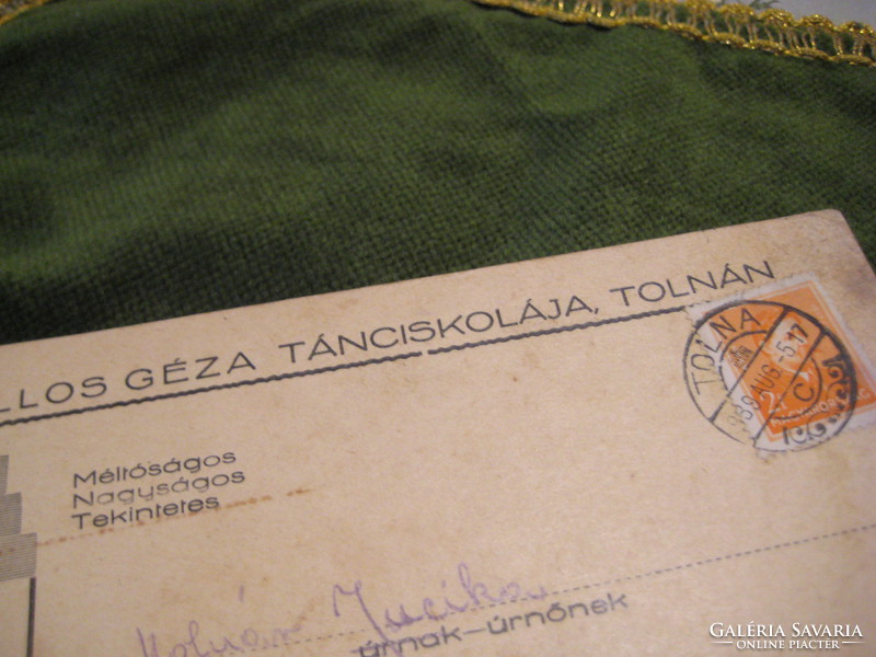 Meghívó   Kollos  Géza  Tánciskolájába    Tolnán  1940.