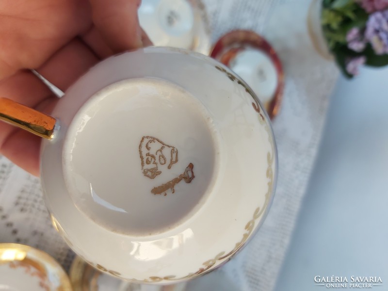 Gyönyörű német kávés csésze szettek 1 dl-es , porcelán