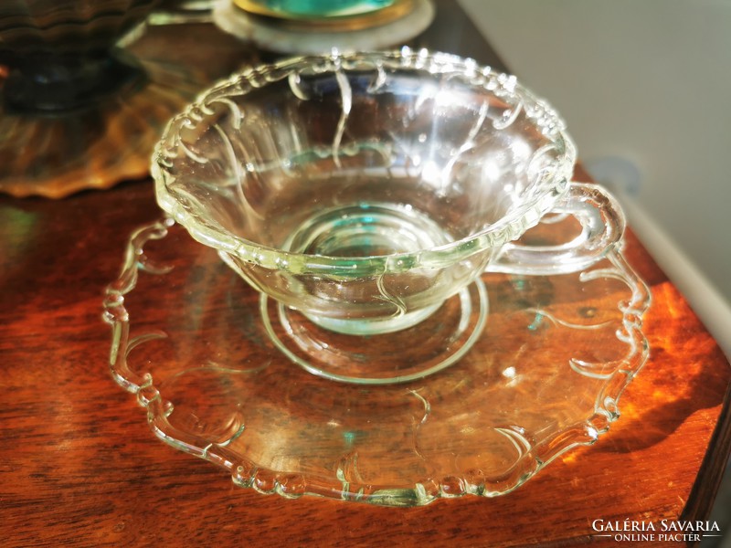 Antique glass tea cup