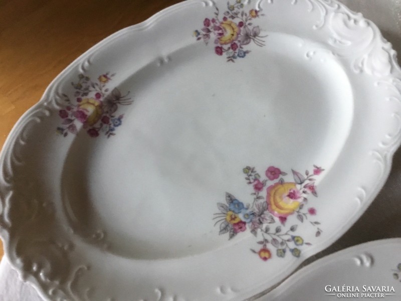 Baroque porcelain bowl, 2 pieces 38 and 33 cm