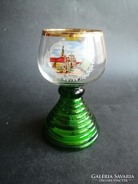 Austrian st. Glass goblet glass pitcher making music while drinking in Pölten - ep