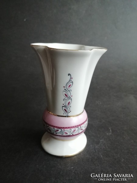 Kis kézzel festett Aquincum porcelán váza - EP