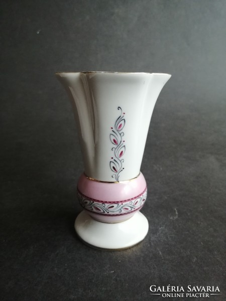 Kis kézzel festett Aquincum porcelán váza - EP