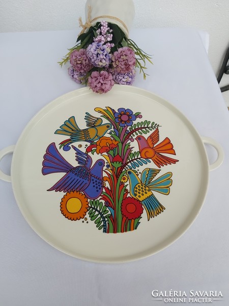 Beautiful Villeroy & Boch Acapulco Bird Pigeon Large Offering Roast Roast Collector