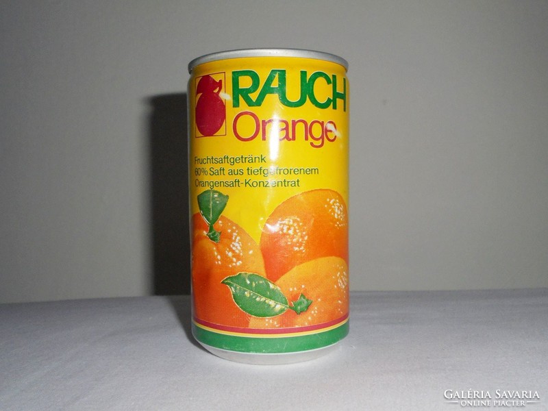 Retro RAUCH orange narancs üdítő üdítős alu alumínium fémdoboz - 1985-ös