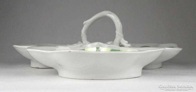 1G972 antique porcelain centerpiece serving bowl 34 cm