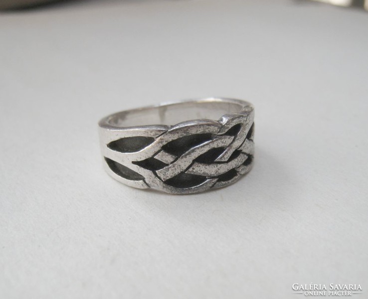 Kelta fonatos ezüst gyűrű