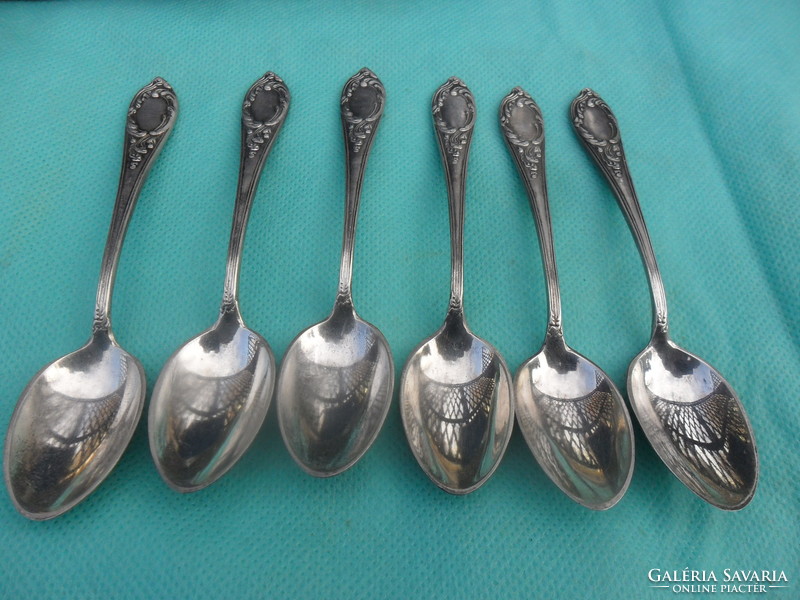 Soviet Russian 6 silver spoons in a set box