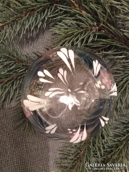 Karácsonyi - dekorációs üveg dísz