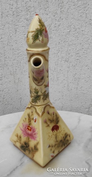 Antique 1800s zsolnay ceramic jug austria-hungaria,