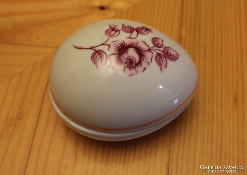 Hollóházi tojás porcelán bonbonier