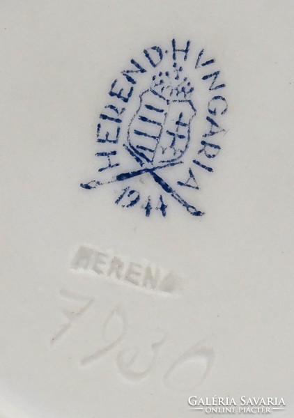 1G954 Herendi porcelán gyertyatartó 1944