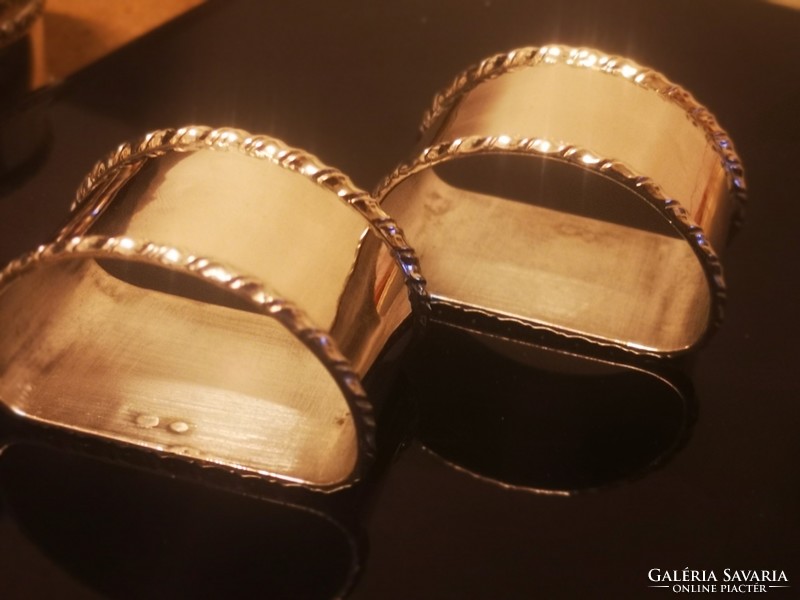 Art deco ezüst elegáns szalvétagyűrű pár 73gr