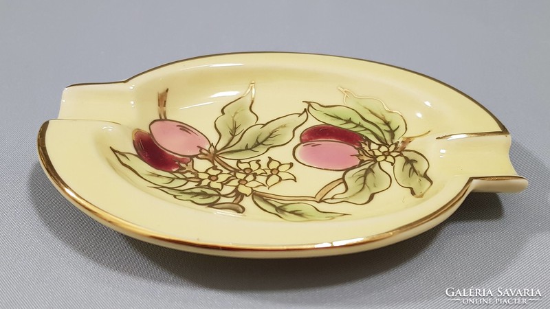 Zsolnay hand-painted porcelain ring bowl, ashtray