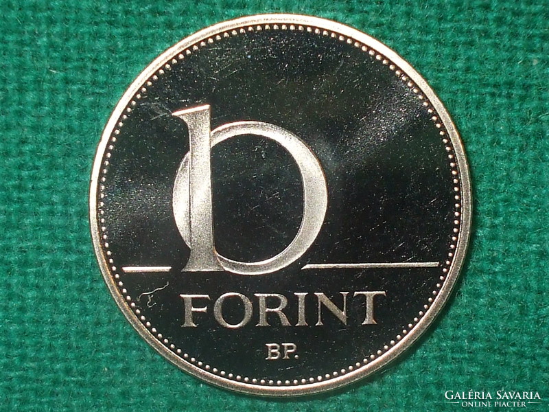 10 Forint 2007! Only 7,000 pcs. ! Mirror beat! It was not in circulation! It's bright!