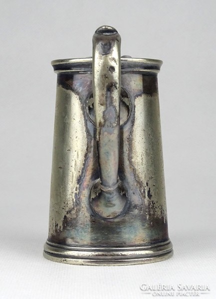 1H014 Antik jelzett ezüstözött BERNDORF kávéházi kiöntő 8.5 cm