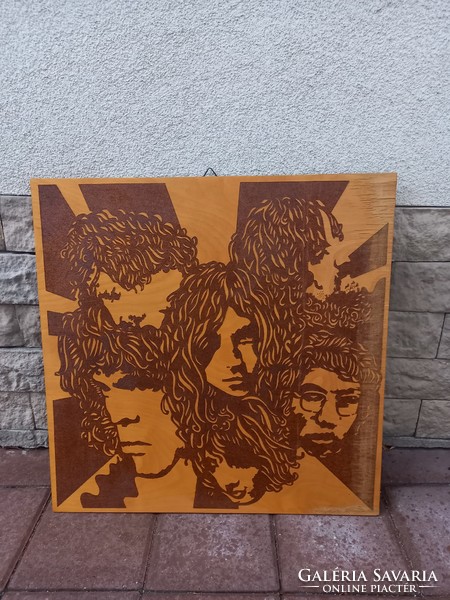 Extremely rare wooden image of the omega band_1968-71 period