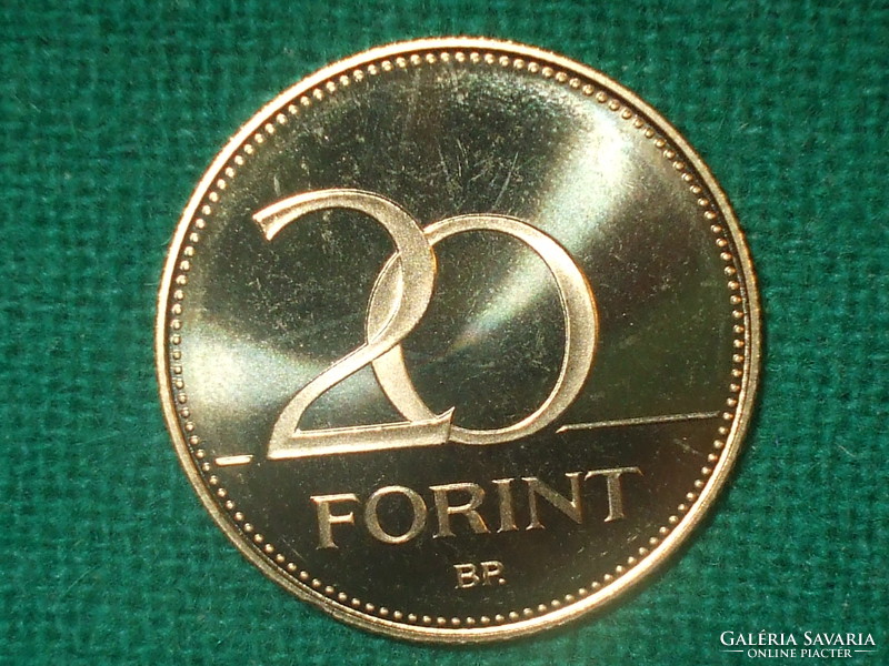 20 Forint 2010! Only 7,000 pcs. ! Mirror beat! It was not in circulation! It's bright!