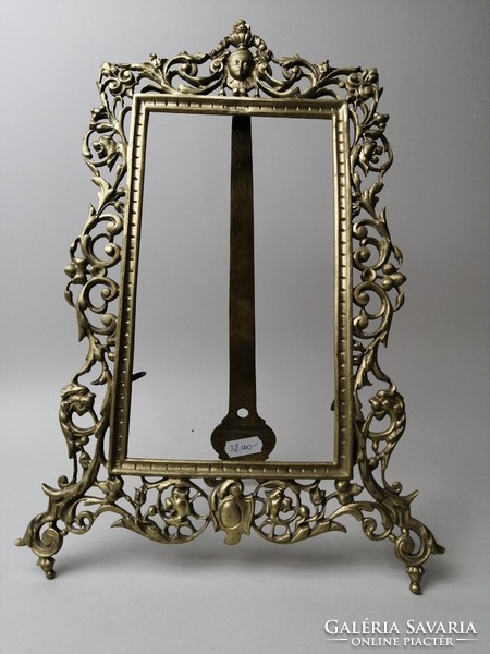 Antique brass photo frame