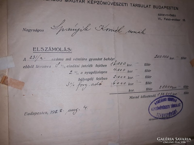 Tax book at the age of Spányik - a rare manuscript !!