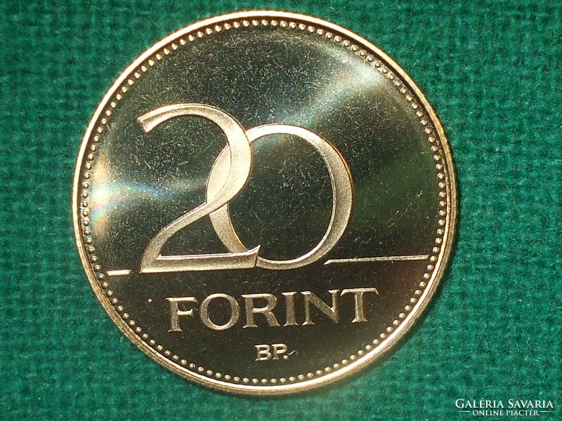 20 Forint 2007! Only 7,000 pcs. ! Mirror beat! It was not in circulation! It's bright!