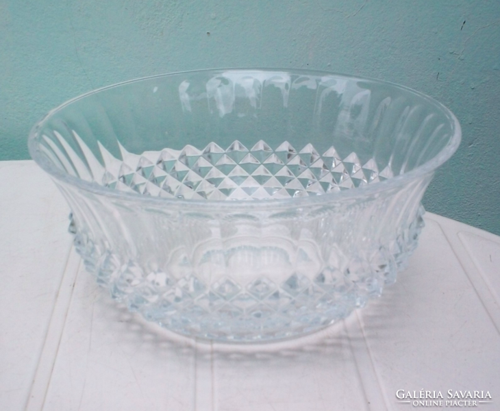 Retro cam peeled heavy 1.5kg crystal bump in fruity bowl