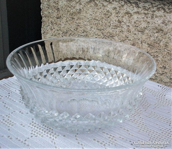 Retro cam peeled heavy 1.5kg crystal bump in fruity bowl