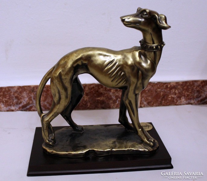 Rare old big greyhound statue