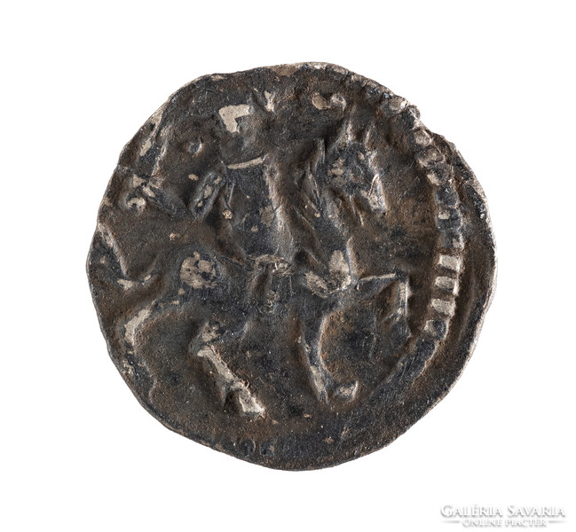 Silver denarius - iii. András (1290-1301) c.I .: 380 H.:430 Hunger: 328 - examination report, certificate
