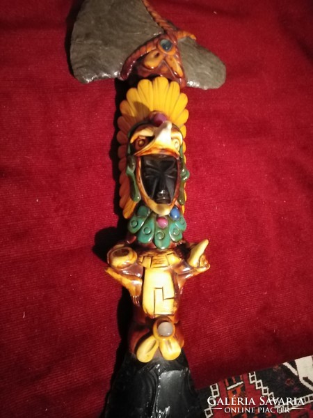 Aztec Mayan Inca Ax Knife Obsidian Rain Stick Ritual Object