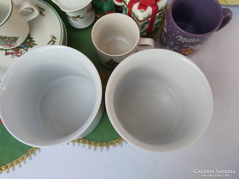 Beautiful zsolnay porcelain Christmas pot, collectible beauty, nostalgia piece