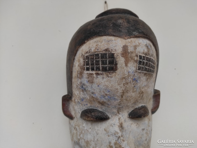 Fang ethnic group patinated wooden mask gabon africa folk art africká maska 735 drum 11