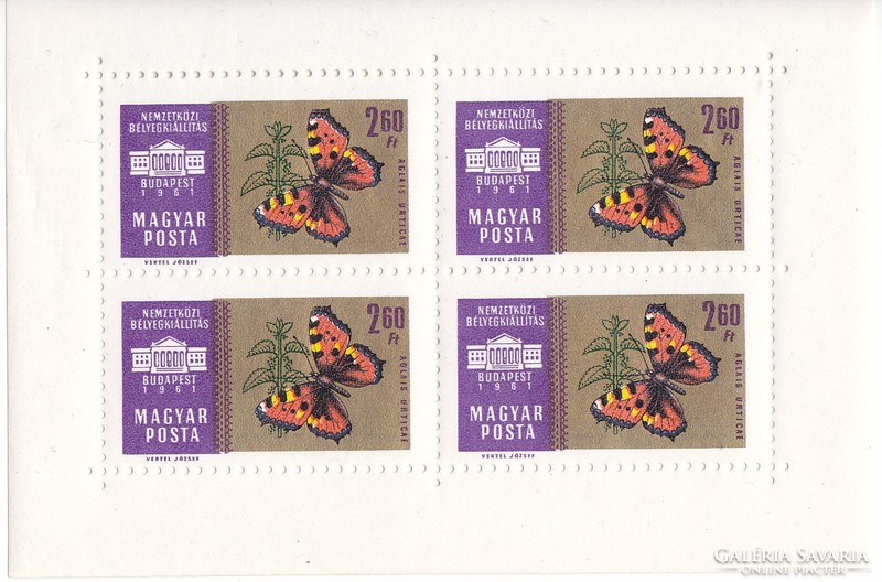 Hungary commemorative stamp small sheet 1961