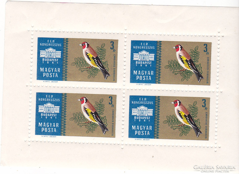 Hungary commemorative stamp small sheet 1961