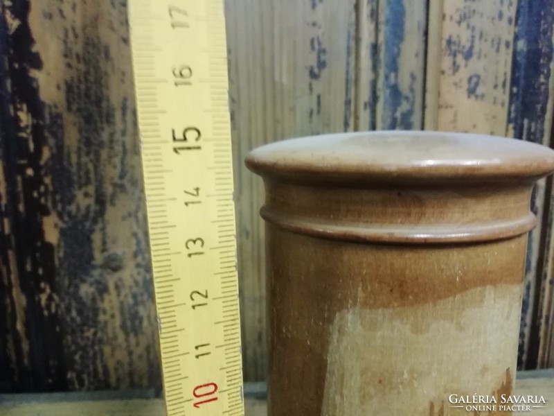 Pharmacy container, pharmacy wooden jar, end of the 19th century